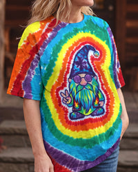 GROOVY PEACE GNOME COLORFUL SWIRL ALL OVER PRINT - TYPQ1609261