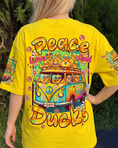 PEACE LOVE AND DUCKS ALL OVER PRINT - TYPQ2407263
