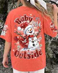 BABY IT'S COLD OUTSIDE SNOWMAN CHRISTMAS ALL OVER PRINT - TYPQ0810261