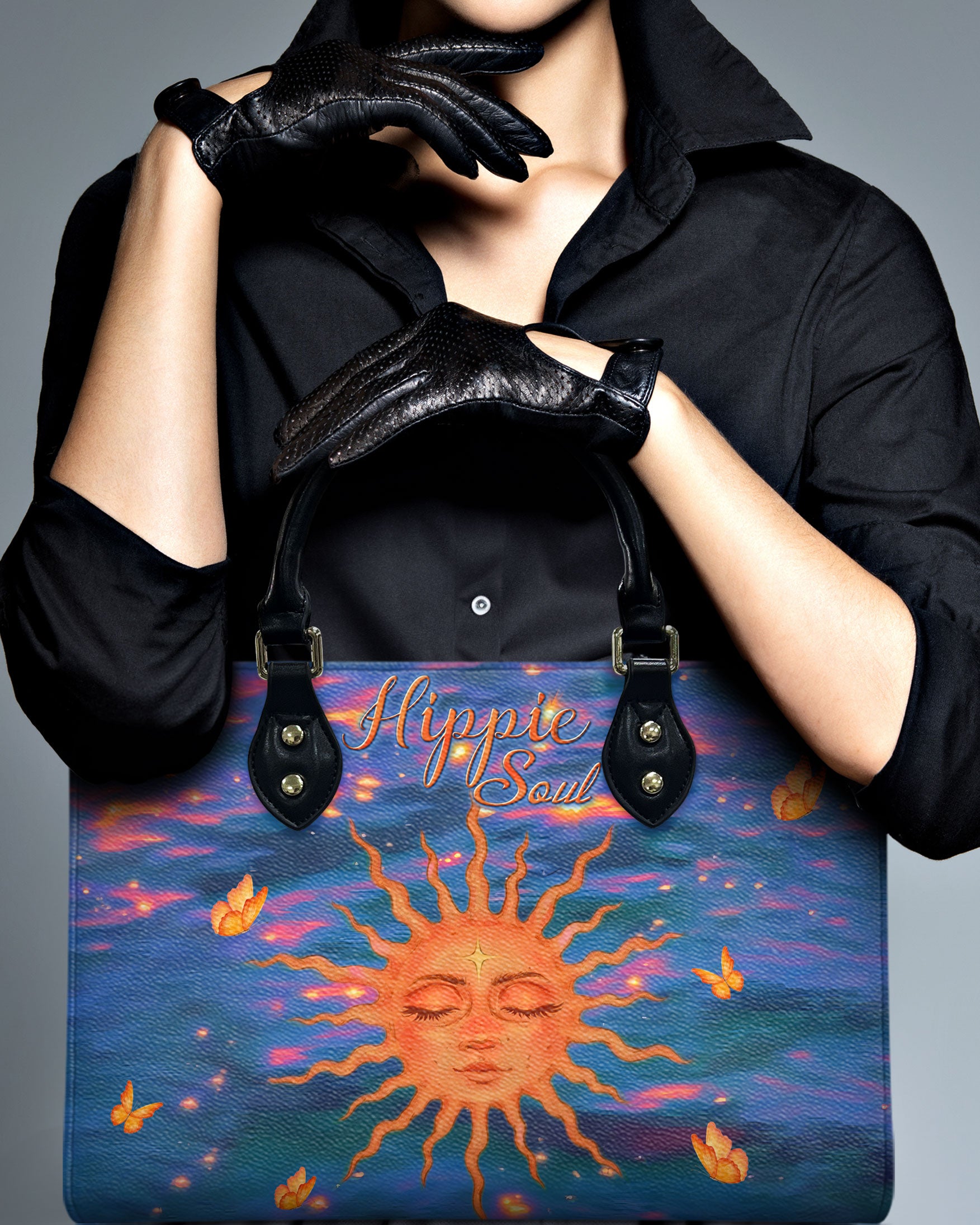 HIPPIE SOUL SUN LEATHER HANDBAG - TLNT2207244