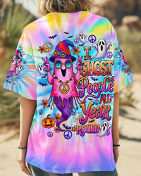 I GHOST PEOPLE ALL YEAR ROUND HALLOWEEN TIE DYE ALL OVER PRINT - TY1608241