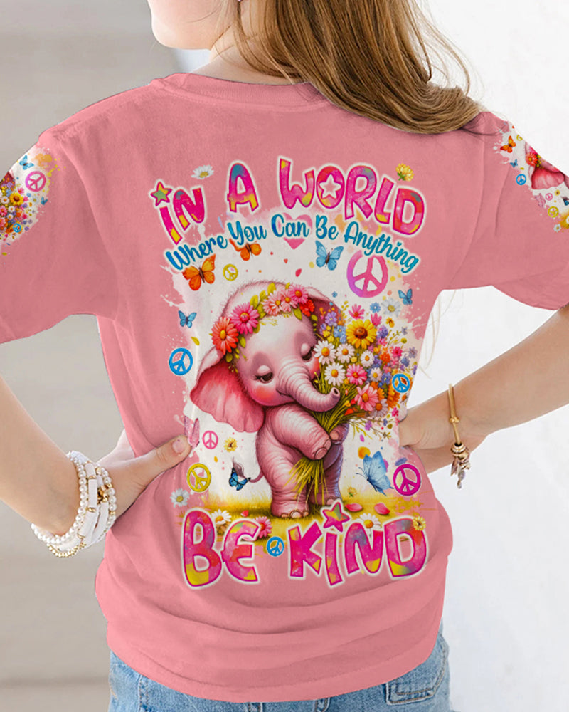 BE KIND ELEPHANT KIDS ALL OVER PRINT - TYQY1912233