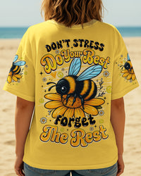 DO YOUR BEST BEE HIPPIE ALL OVER PRINT - TYQY1107252