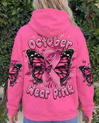 IN OCTOBER WE WEAR PINK BREAST CANCER AWARENESS BUTTERFLY ALL OVER PRINT - TYPQ2207261