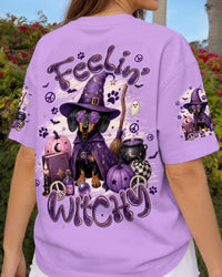 FEELIN' WITCHY HALLOWEEN DACHSHUND DOG ALL OVER PRINT - TYPQ1409261