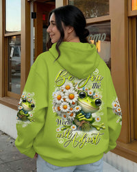BE YOU THE WORLD WILL ADJUST FROG ALL OVER PRINT - TYTD1512251