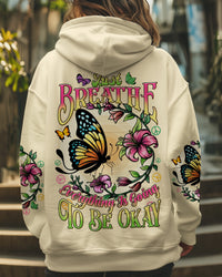 JUST BREATHE BUTTERFLY ALL OVER PRINT - TYTD0707252