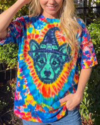 SPOOKY HALLOWEEN WITCH CORGI DOG SWIRL ALL OVER PRINT - TYPQ1109261