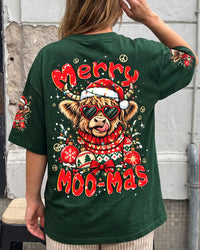MERRY MOO-MAS HIGHLAND COW CHRISTMAS ALL OVER PRINT - TYPQ0610261