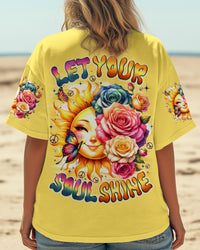 LET YOUR SOUL SHINE HIPPIE SUN ALL OVER PRINT - TYQY1707252