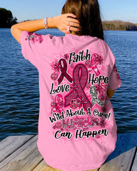 MIRACLES CAN HAPPEN PINK ALL OVER PRINT - TY0808232