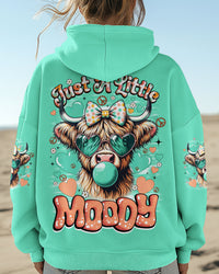 JUST A LITTLE MOODY COW HIPPIE ALL OVER PRINT - TYQY1007251