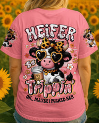 HEIFER BE TRIPPIN' COW HIPPIE ALL OVER PRINT - TYQY1607251