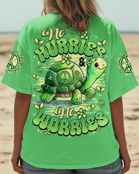 NO HURRIES AND NO WORRIES TURTLE ALL OVER PRINT - TY0509251