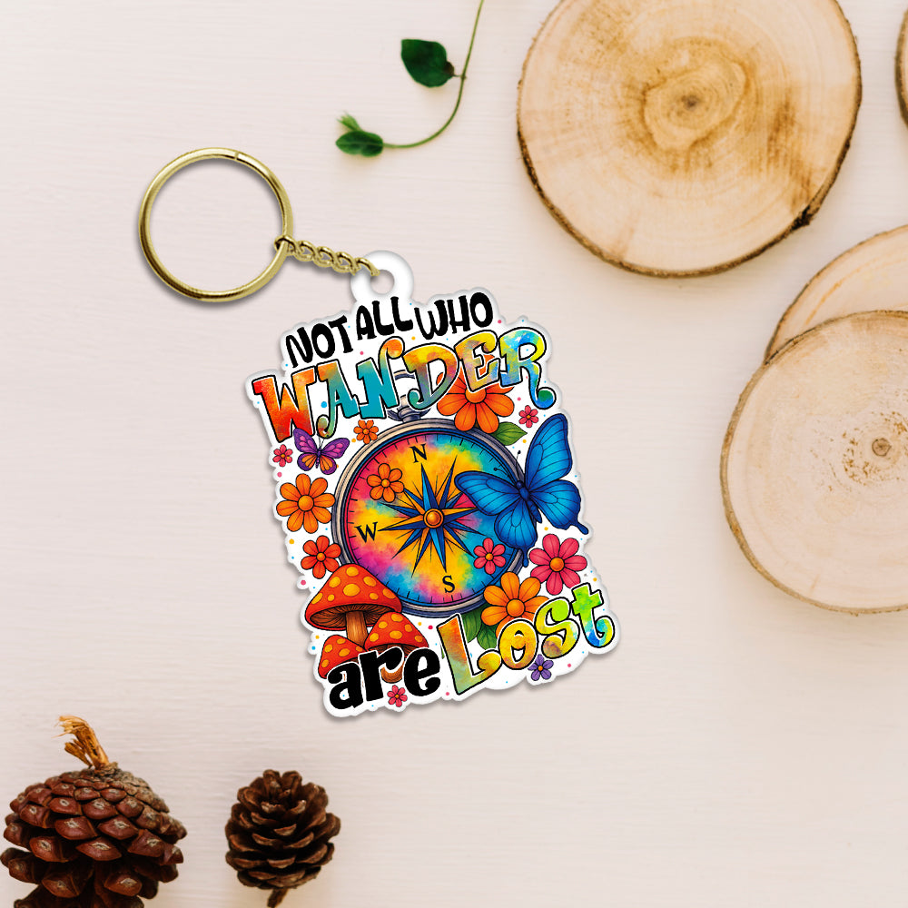 NOT ALL WHO WANDER ARE LOST COMPASS ORNAMENT & KEYCHAIN - TYTD2208254