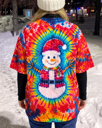 HOLIDAY SNOWMAN SANTA RADIAL CHRISTMAS ALL OVER PRINT - TYPQ1510263