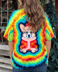 SANTA CORGI DOG CHRISTMAS SWIRL ALL OVER PRINT - TYPQ0610262