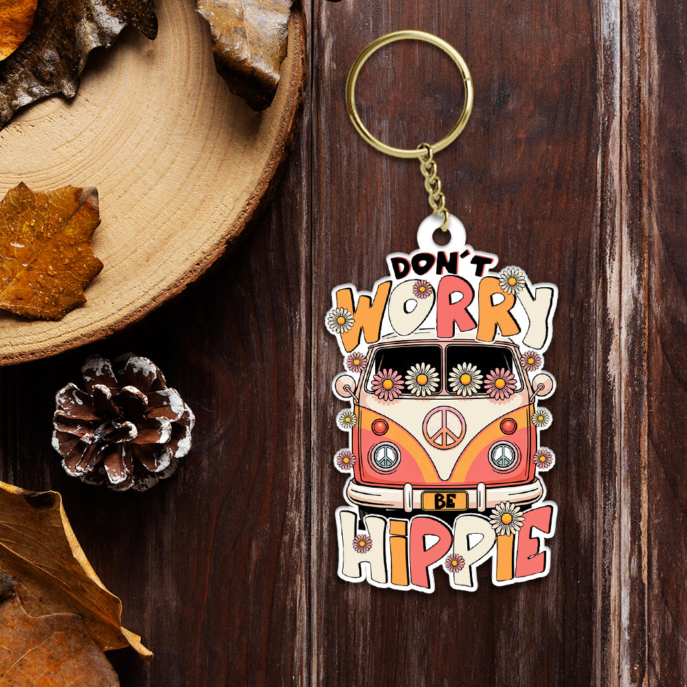 DONT WORRY BE HIPPIE ORNAMENT & KEYCHAIN - TYTD2508252