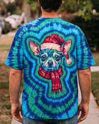 SANTA CHIHUAHUA CHRISTMAS SWIRL ALL OVER PRINT - TYPQ1710262