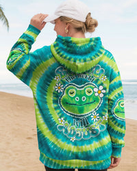 BE YOU THE WORLD WILL ADJUST FROG TIE DYE ALL OVER PRINT - TY1012251