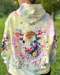 BE YOU TIFUL COW ALL OVER PRINT - YHKD1412233