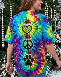 CHRISTMAS PEACE LOVE PAW SWIRL ALL OVER PRINT - TYPQ2909267