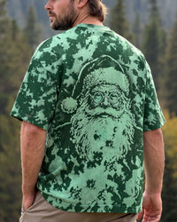 GREEN SANTA CHRISTMAS BURST ALL OVER PRINT - TYPQ0210262
