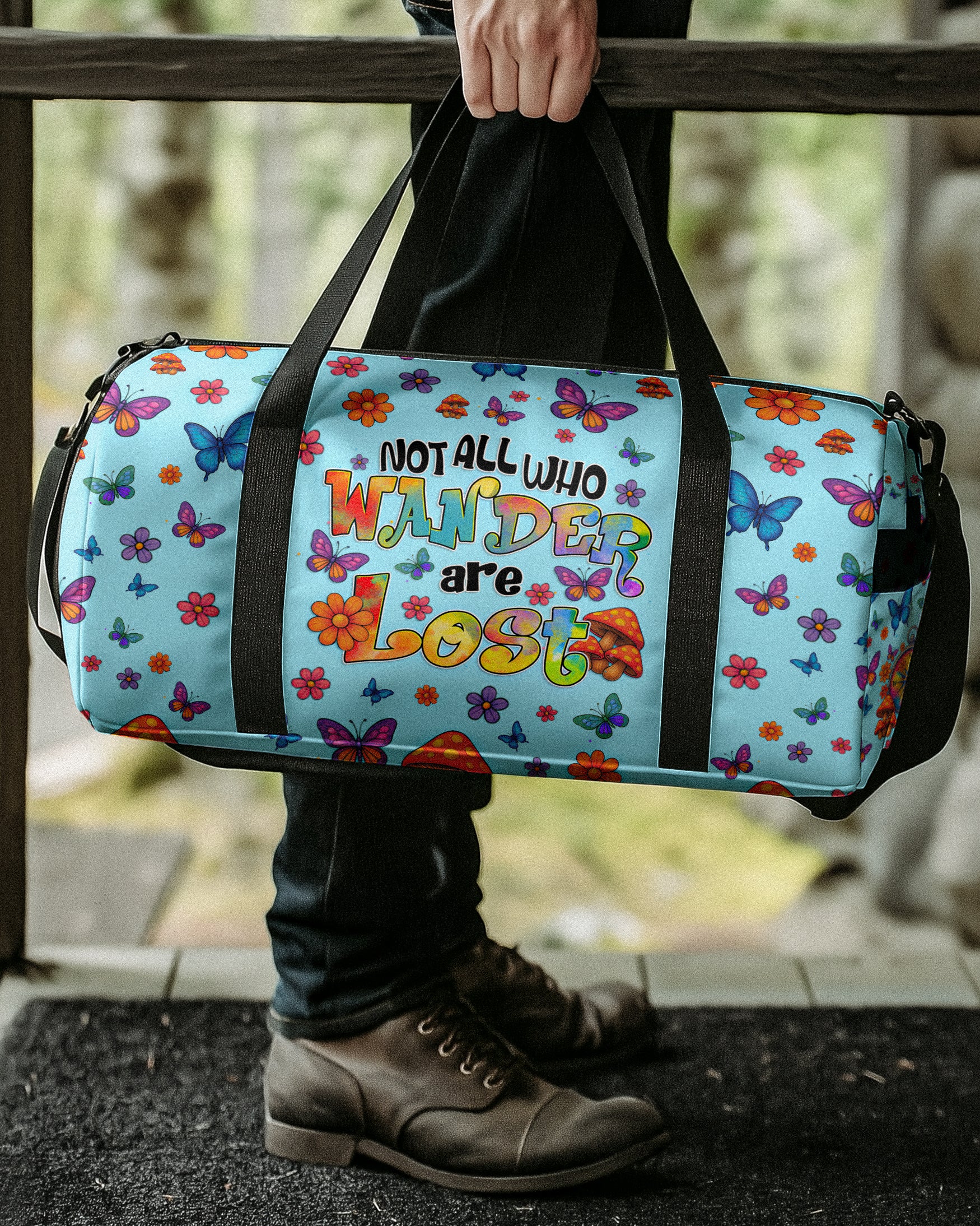 NOT ALL WHO WANDER ARE LOST COMPASS TRAVELLING BAG - TYTD2808254