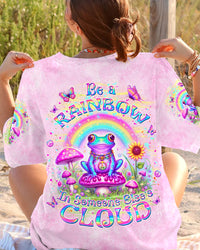 BE A RAINBOW IN SOMEONE ELSE'S CLOUD FROG ALL OVER PRINT - YHKD0705243