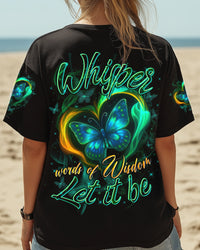 WHISPER WORDS OF WISDOM LET IT BE BUTTERFLY ALL OVER PRINT - TYTD2207252