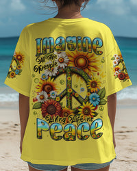 IMAGINE ALL THE PEOPLE LIVING LIFE IN PEACE ALL OVER PRINT - TYTD1507251