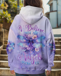 I BELIEVE THERE ARE ANGELS AMONG US DRAGONFLY ALL OVER PRINT - TYTD1409241
