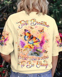JUST BREATHE BUTTERFLY ALL OVER PRINT - YHKD1403241