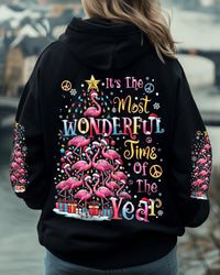IT'S THE MOST WONDERFUL TIME OF THE YEAR FLAMINGOS CHRISTMAS ALL OVER PRINT - TYTD2210243