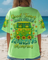 GOOD TIMES CRAZY FRIEND FROG ALL OVER PRINT - TYTD1104251