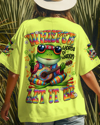 WHISPER WORDS OF WISDOM LET IT BE FROG ALL OVER PRINT - TYTD2108252