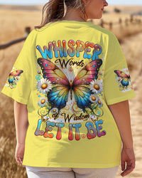 WHISPER WORDS OF WISDOM LET IT BE BUTTERFLY ALL OVER PRINT - TYTD1509252