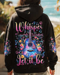 (HOT DEAL) WHISPER WORDS OF WISDOM LET IT BE GUITAR FLOWERS ALL OVER PRINT - TYTD0612242