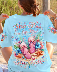 FLIP FLOP AND HOP INTO HAPPINESS ALL OVER PRINT - YHKD2305243