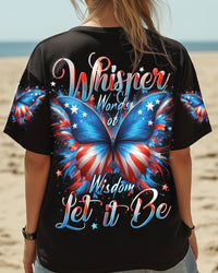 WHISPER WORDS OF WISDOM LET IT BE BUTTERFLY ALL OVER PRINT - TYTD1705252
