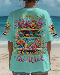 RUNNING AGAINST THE WIND FLOWERS CAR ALL OVER PRINT - TYTD2805252