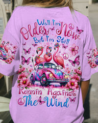 RUNNING AGAINST THE WIND FLAMINGOS ALL OVER PRINT - TYTD1904242