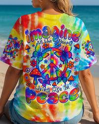 IMAGINE ALL THE PEOPLE LIVING LIFE IN PEACE ALL OVER PRINT - TYTD0508252