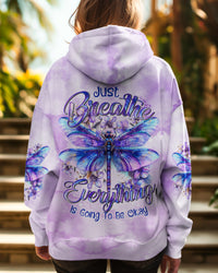 JUST BREATHE DRAGONFLY ALL OVER PRINT - TYTD1009244