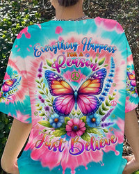 JUST BELIEVE BUTTERFLY TIE DYE ALL OVER PRINT - TYHI0406241