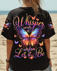 WHISPER WORDS OF WISDOM LET IT BE BUTTERFLY ALL OVER PRINT - TYTD0905253