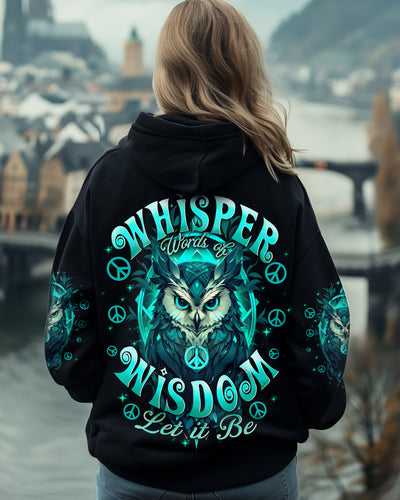 WHISPER WORDS OF WISDOM LET IT BE OWL ALL OVER PRINT - TYTD2911243