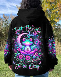 JUST BREATHE FROG ALL OVER PRINT - YHKD2604244