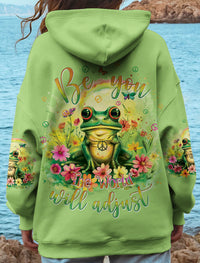 BE YOU THE WORLD WILL ADJUST FROG ALL OVER PRINT - TYHI0203242