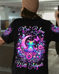 BE YOU THE WORLD WILL ADJUST FROG ALL OVER PRINT - YHKD0504245
